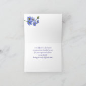 Weckglas-Vergissmeinnicht Karte (Innenseite)