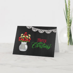 Weckglas-Weihnachtskarte Feiertagskarte