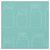 Weckgläser, die Glas-Muster-Gewebe einmachen Stoff (Nahaufnahme)