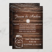 Weckglaslichter Einladung (Vorne/Hinten)