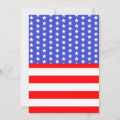 Wed, White & I Do Patriotic Junggeselinnen-Abschie Einladung (Rückseite)