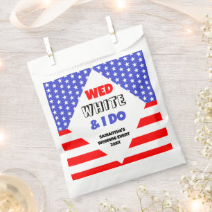 Wed, White & I Do Patriotic Wedding Event Geschenktütchen