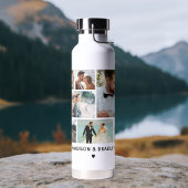WEDD Bride & Groom Multi Foto Collage Moderne Trinkflasche