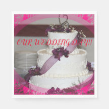 WEDD CAKE Closeup PAPER Napkin