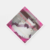 WEDD CAKE Closeup PAPER Napkin Serviette (Ecke)
