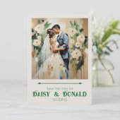 " WEDD CARD " EINLADUNG (Stehend Vorderseite)