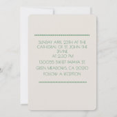 " WEDD CARD " EINLADUNG (Rückseite)