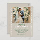 " WEDD CARD " POSTKARTE (Vorne/Hinten)