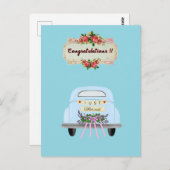 WEDD CARDS CONGRUTATION POSTKARTE (Vorne/Hinten)