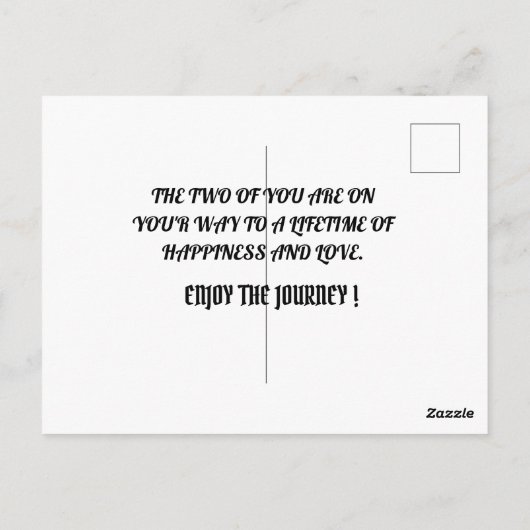 WEDD CARDS CONGRUTATION POSTKARTE (Rückseite)