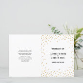 WEDD CEREMONY PROGRAMM glamouröser Goldmedaille Gl (Stehend Vorderseite)