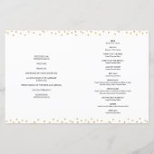 WEDD CEREMONY PROGRAMM glamouröser Goldmedaille Gl (Rückseite)