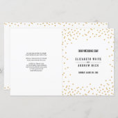 WEDD CEREMONY PROGRAMM glamouröser Goldmedaille Gl (Vorne/Hinten)