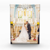 WEDD CUSTOM FOTO HALTEN LIEBE SCRIPT ÜBERLAGE (Vorderseite)