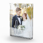 WEDD CUSTOM FOTO KEEPSAKE LIEBE SKRIPT ÜBERLAY (Rechts)