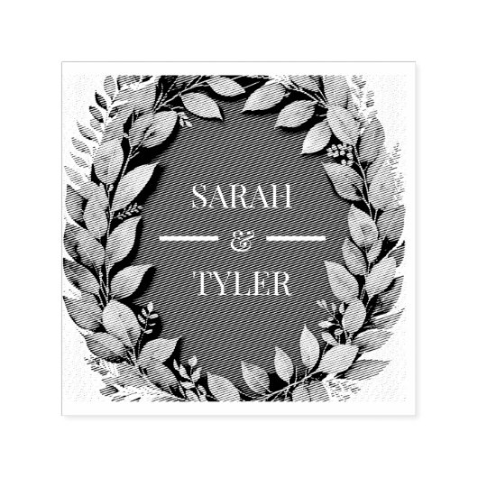 WEDD-EUCALYPTUS-WREATH-Aufkleber Permastempel (Design)