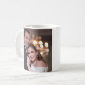 WEDD FOTO CUSTOM KAFFEE TASSE (Vorderseite Links)