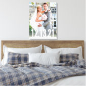 WEDD FOTO DATE Speicher fett weißer Typ Overlay Leinwanddruck (Insitu (Schlafzimmer))