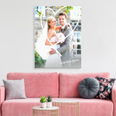 WEDD FOTO niedliche, handgezeichnete Herzüberlager Leinwanddruck (Insitu (Wohnzimmer))