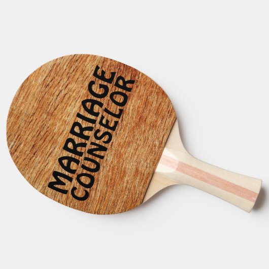 WEDD GIFT PADDLE, FUNNY, HEIRATSBERICHT TISCHTENNIS SCHLÄGER (Seitenansicht)