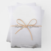 WEDD GIFT WRAP ROMANCE DESIGN STIL GESCHENKPAPIER SET (Beispiel)