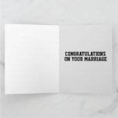 WEDD GRATULALATIONS FUNNY WISE MAN HUGE CARD KARTE (Innenseite)