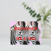 WEDD / LIEBE / EMPFANG-KARTE POSTKARTE (Stehend Vorderseite)