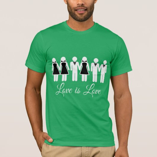 WEDD LIEBE IST LIEBE T-Shirt (Vorderseite)