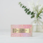 WEDD MAKEUP ARTIST COUCH Rose HOLOGRAPH Terminkarte (Stehend Vorderseite)