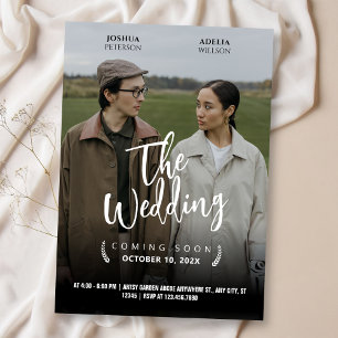 WEDD MOVIE POSTER MINIMAL ROMANCE FOTO EINLADUNG