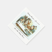 WEDD NAPKINS - ALICE IM WUNDERLAND TEA PARTY- SERVIETTE (Ecke)