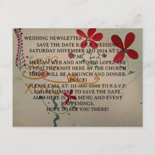WEDD NEWSLETTER Postkarte