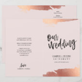 WEDD PROGRAMM Pinsel Rose Gold Rosa (Vorne/Hinten)