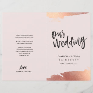WEDD PROGRAMM Pinsel Rose Gold Rosa