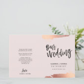 WEDD PROGRAMM Pinsel Rose Gold Rosa (Stehend Vorderseite)
