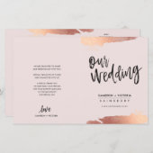 WEDD PROGRAMM Pinsel Rose Gold Rosa (Vorne/Hinten)