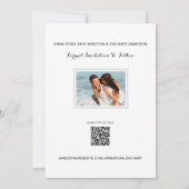 *~* WEDD SPEICHERN - AR6 Website QR FOTO Einladung (Rückseite)