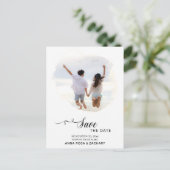 *~* WEDD SPEICHERN SIE DAS DATUM-Website QR BILD A Postkarte (Stehend Vorderseite)