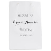WEDD WELCOME BAG MITTLERE GESCHENKTÜTE (Vorderseite)
