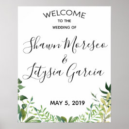 WEDD WELCOME SIGN POSTER