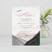 WEDD Zurückgezogene Ankündigung Wasserfarbener Ber (Stehend Vorderseite)