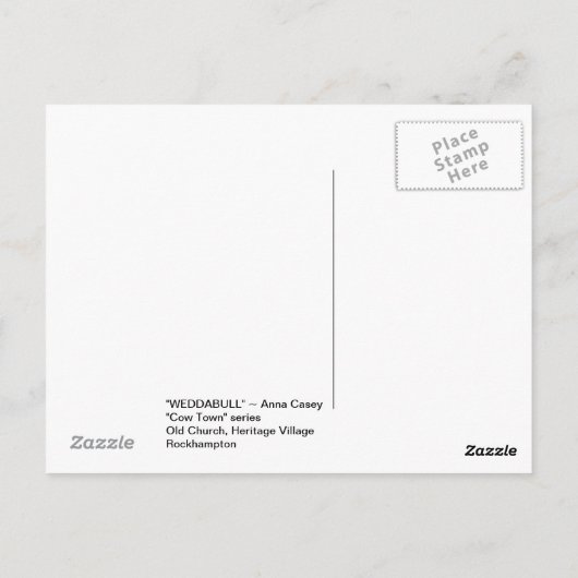 Weddabull Postkarte (Rückseite)