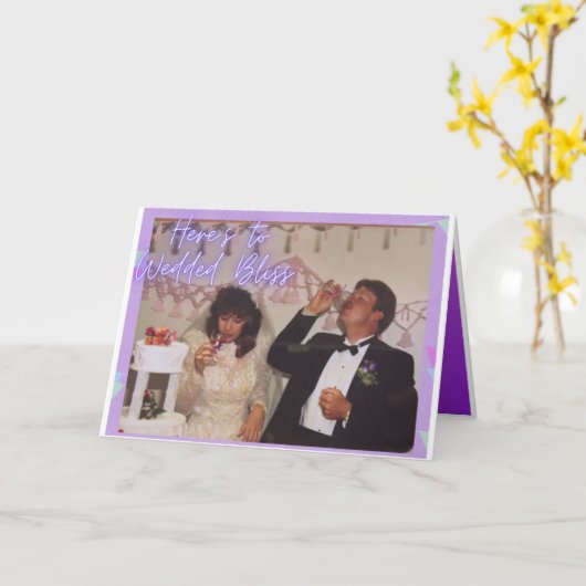 Wedded Bliss Karte (Gelbe Blume)