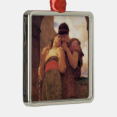 Wedded Bliss (von Frederic Leighton) Ornament Aus Metall (Rechts)