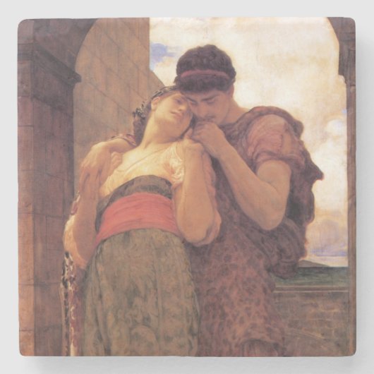 Wedded Bliss (von Frederic Leighton) Steinuntersetzer (Vorderseite)