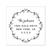 Weddin Couple Names Simple Typografy Wedding Permastempel (Design)