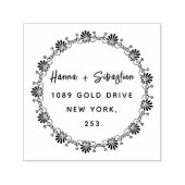 Weddin Couple Names Simple Typografy Wedding Permastempel (Design)