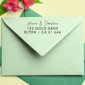 Weddin Couple Names Simple Typografy Wedding Permastempel