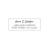 Weddin Couple Names Simple Typografy Wedding Permastempel (Design)
