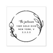 Weddin Couple Names Simple Typografy Wedding Permastempel (Design)